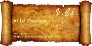 Vild Csongor névjegykártya